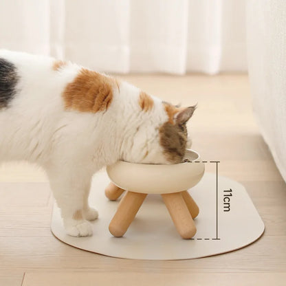 Nordic Ceramic Cat Food and Water Bowls