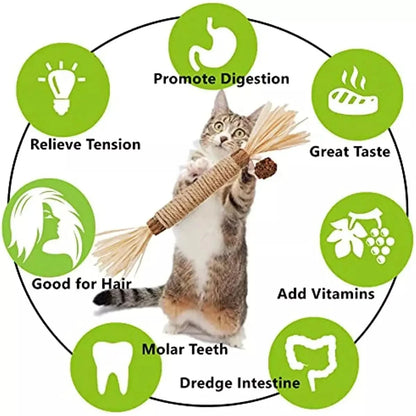 Natural Catnip Chew Stick Treat Cat Toy