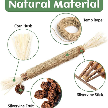 Natural Catnip Chew Stick Treat Cat Toy