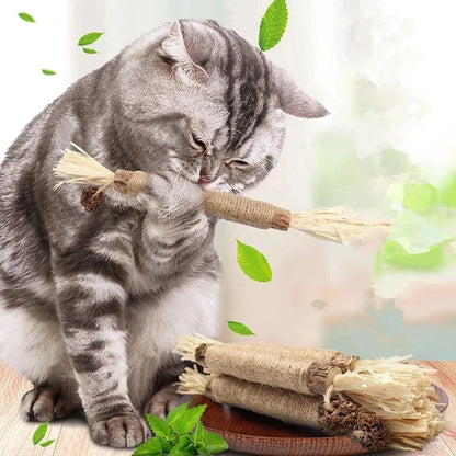 Natural Catnip Chew Stick Treat Cat Toy