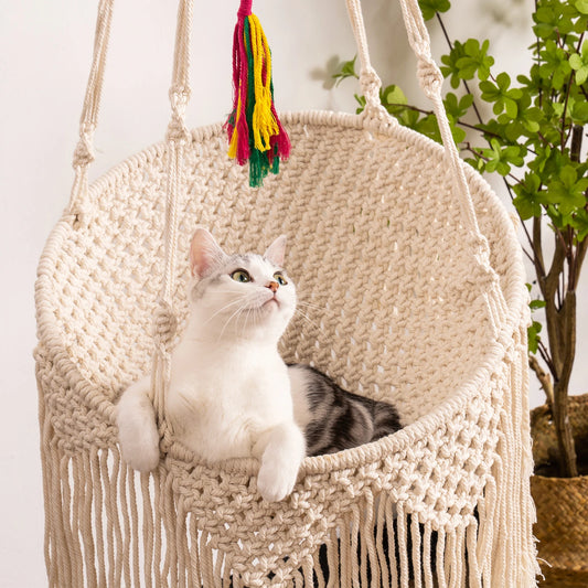 Macrame Cat Hammock